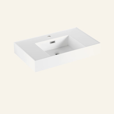 30 po de lavabo en résine pour meuble-lavabo, comptoir de meuble-lavabo seulement