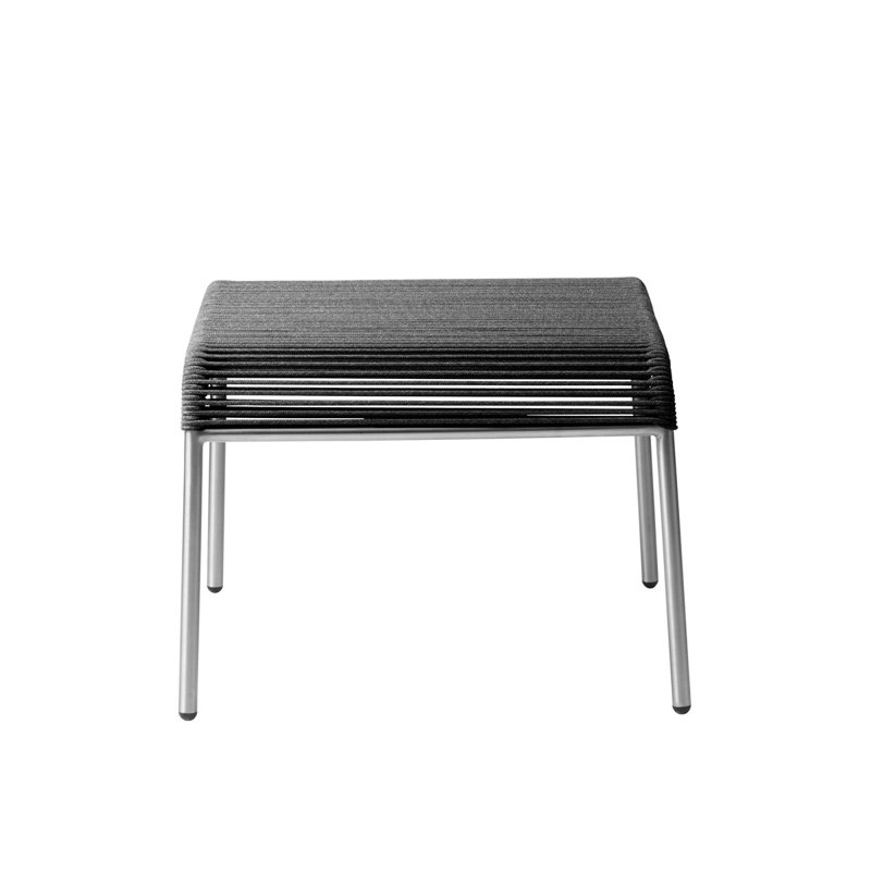 Salto Outdoor Ottoman, Dark Gray