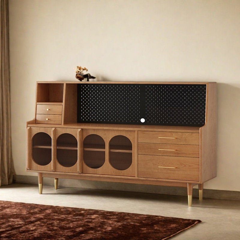 Buffet Simple, H 49,21 po x l 70,87 po x P 17,72 po, Brun