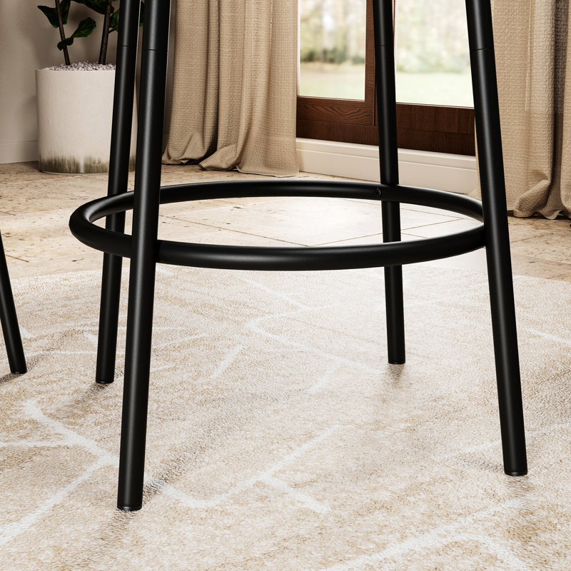 Ensemble de tables de bar 3 pièces élégantes avec tabourets de bar confortables, idéales pour les petits espaces et les espaces multiples, une table avec deux chaises pour la salle à manger