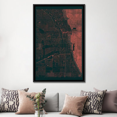 " Chicago Infrared Urban Blueprint Map "