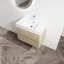 Meuble-lavabo mural avec lavabo en résine-497806943