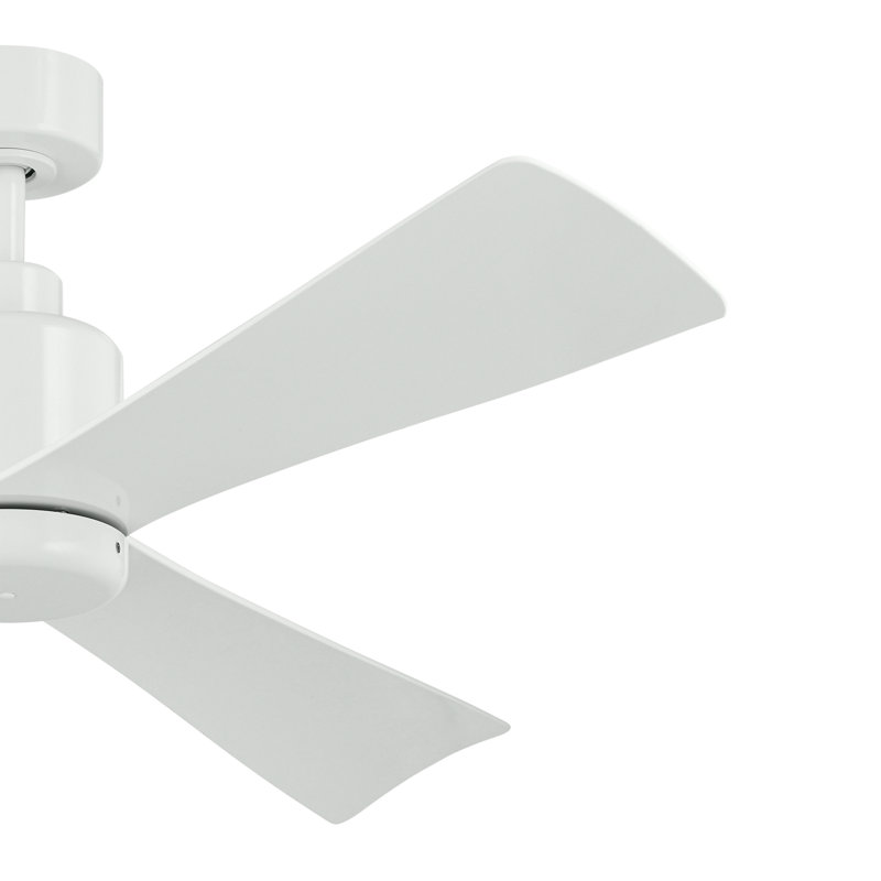 Ventilateur de plafond 3 pales 52 pouces avec télécommande, Blanc