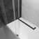 60" W x 76" D x 76" H Tempered Glass Frameless Shower Stall with Soft-closing
