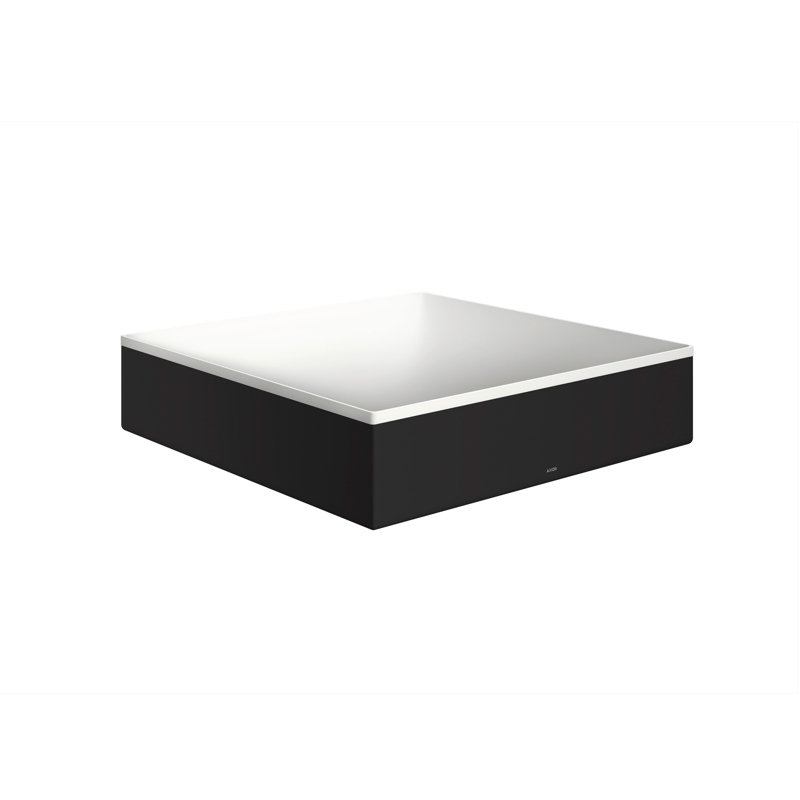 AXOR Suite Sinks Square Sink without Overflow, Matte Black
