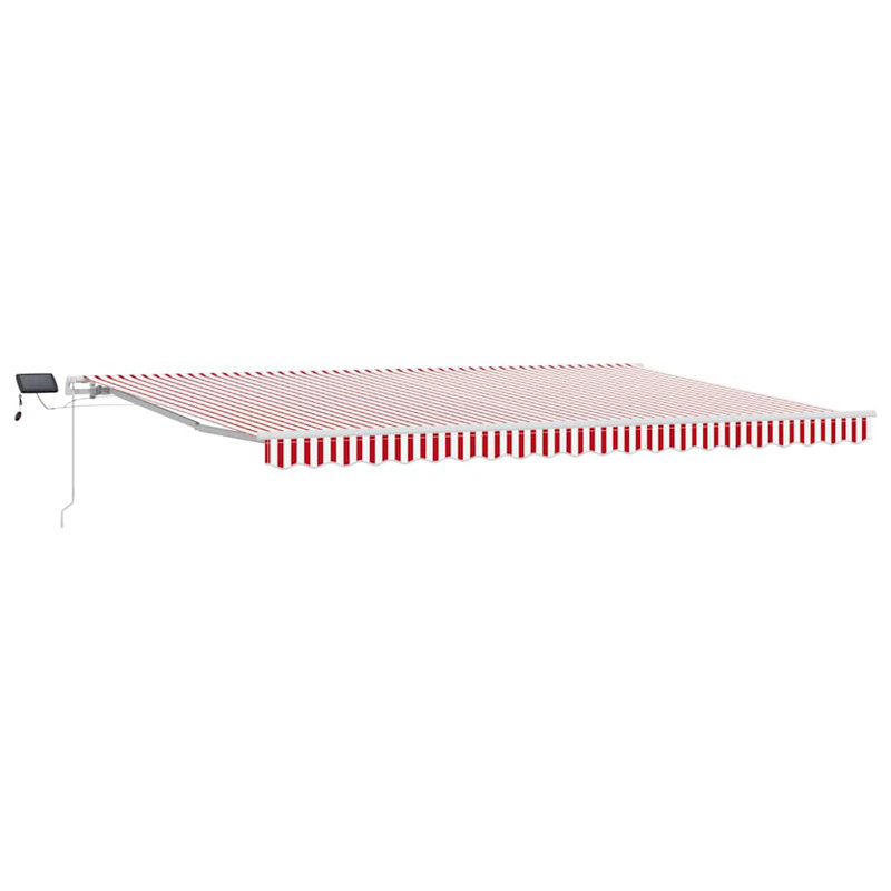 Awning Frame, 500cm H x 300cm W, Red; White Striped
