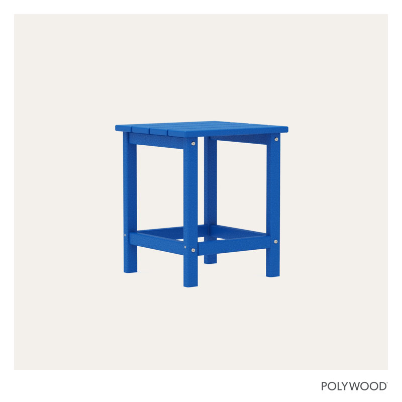 POLYWOOD X Sol72 Side Table , Pacific Blue
