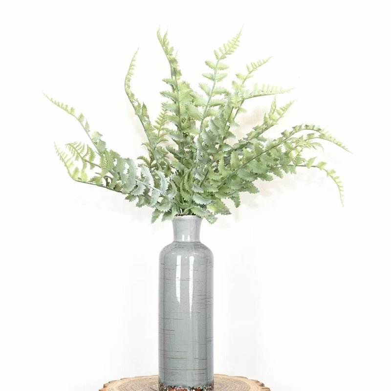 22 po, verdure artificielle, branche de feuillage de fougère, longue tige de ferme pour décorations de table de centre de table de bureau à domicile