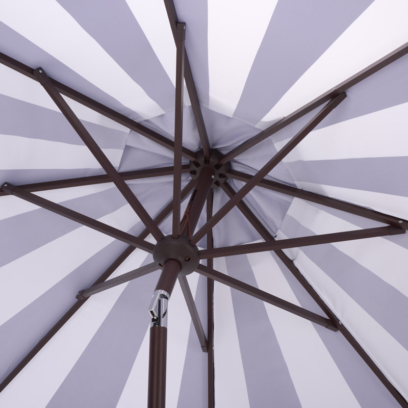 256.01cm Market Parasol, Navy Striped
