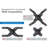 Mount-It! Full Motion TV Wall Mount Bracket w/ 15" Extension Articulating Tilt Arm | Fits 17-47 in.