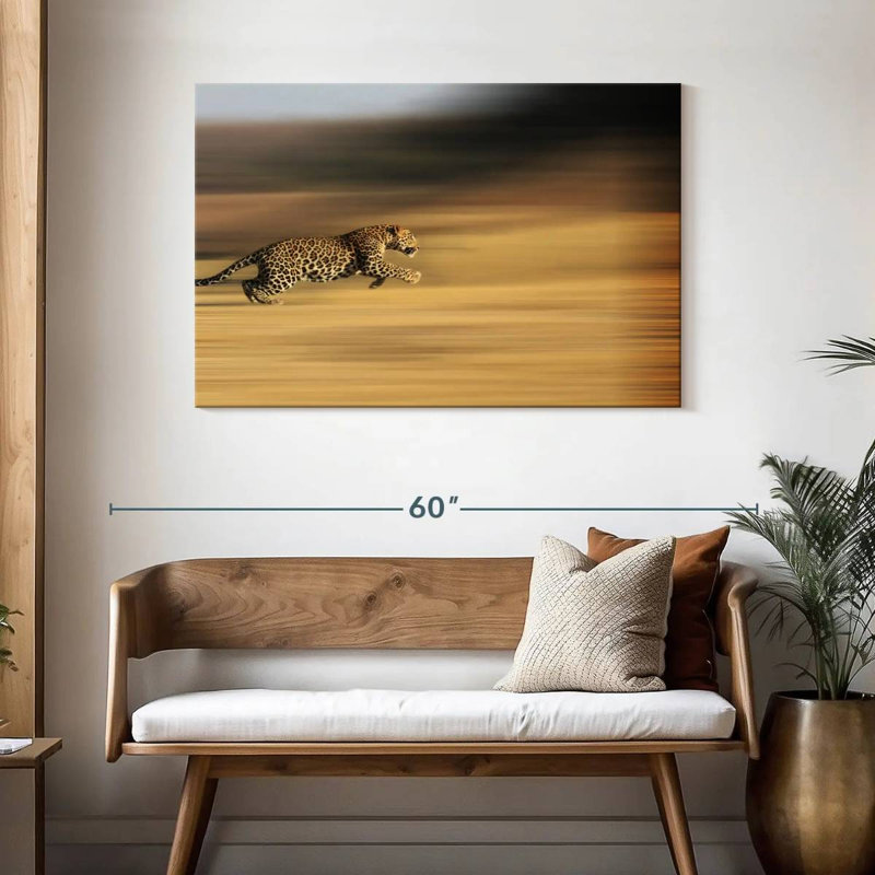 Crowle Leopard Sprint, 30" H x 45" W