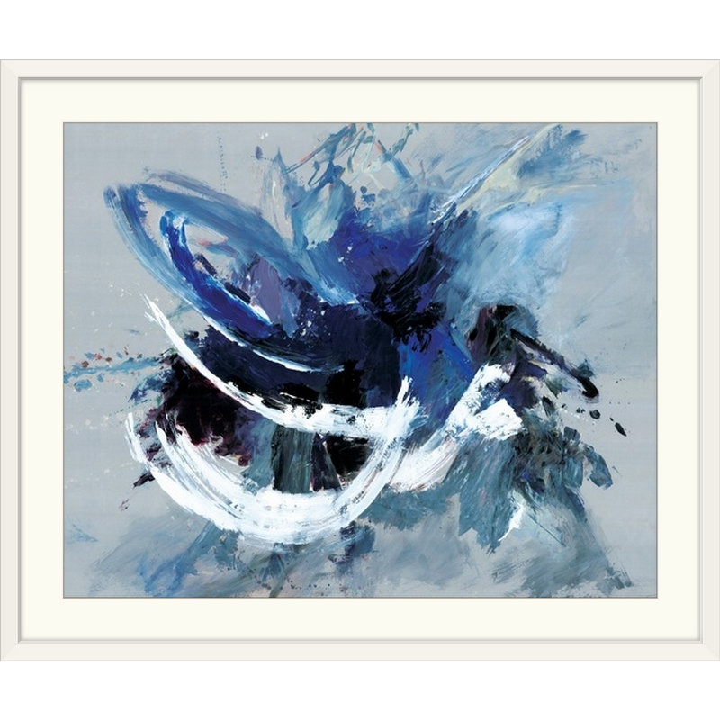 «Carpe Diem», reproduction d'art, Cadre blanc, H 32 po x l 38 po x p 1 po