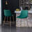 Osy Upholstered Counter Stool with Metal Frame-1217128692