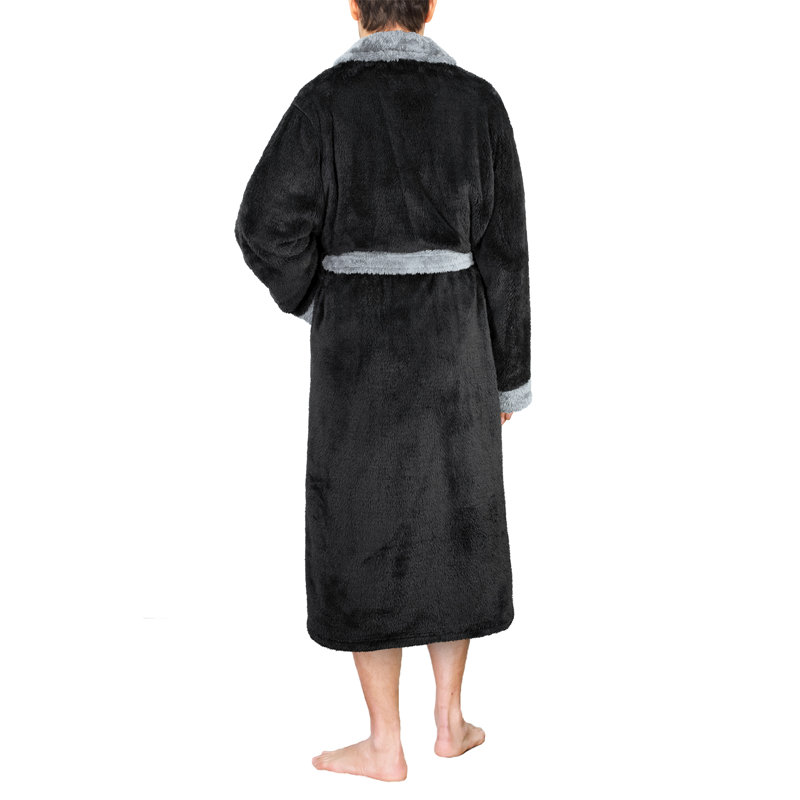 Peignoir P-R5004, Grand - très grand, Noir deux tons