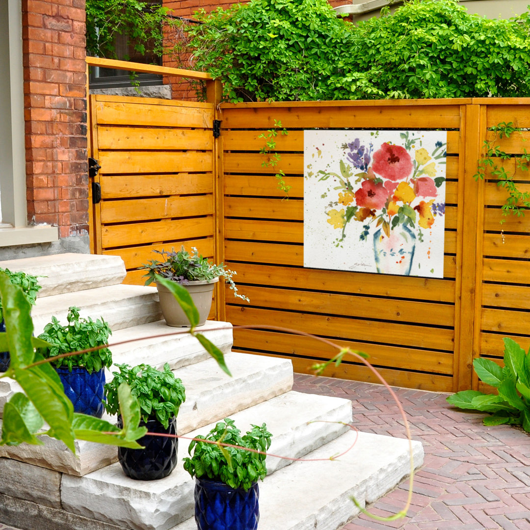 All-Weather Canvas Plants & Flowers Wall Decor Lark Manor™ 