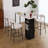 Emielia  Modern Counter Height Bar Stools , 28 Inch Upholstered Barstools with Curved Open Back & Round Seat, Plush Bouclé Fabric Bar Chairs for Kitchen Island, Dining Counter & Home Bar, Comfortable & Stylish-965513532