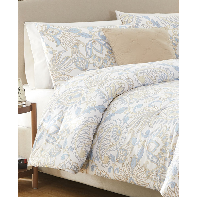 Jenna Paisley Comforter, Queen Comforter + 2 Standard Shams