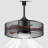 Outdoor Ceiling Fans With Lights For Patios,caged Ceiling Fans With Remote Control,waterproof Plug In Gazebo Fan With Hanging Hook For Outside Porch