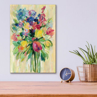 «Earthy Colors Bouquet II» par Silvia Vassileva, art mural en verre acrylique