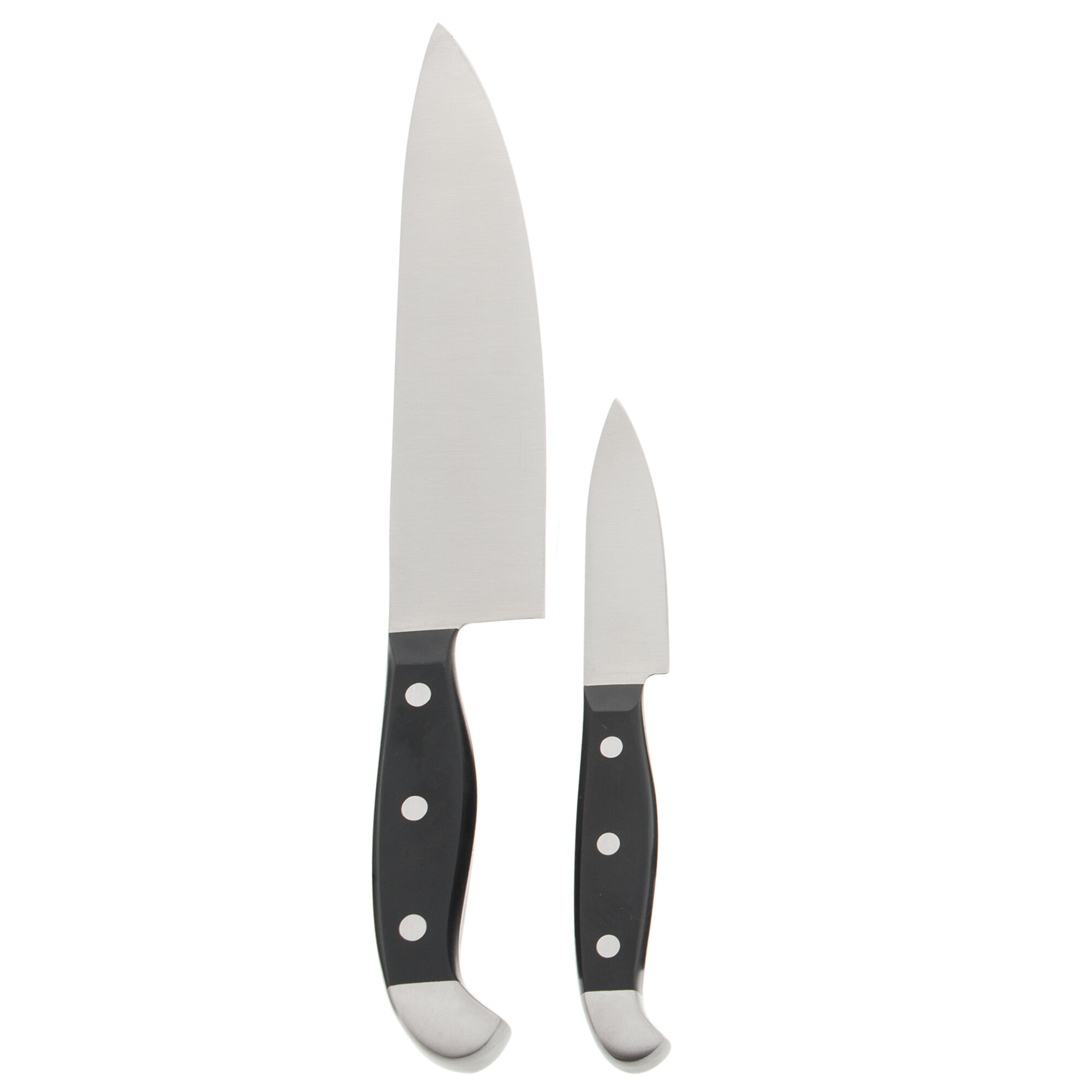 EaZy MealZ 2-Piece Knife Set 7-inch Santoku Knife and 4-inch Chef's Knife,  Super Sharp Stainless Steel 