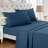 Luxe Navy Microfiber Sheet Set - Smooth Deep-Pocket Bedding For Elevated Bedrooms，Cal.King-122253188-122253189