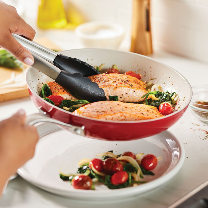 KitchenAid Hard Anodized Ceramic Nonstick Frying Pan / Skillet, Blue Velvet, 12.1" W