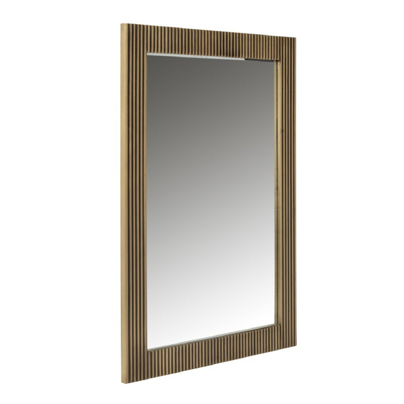 Ironville Brass Rectangle Mirror