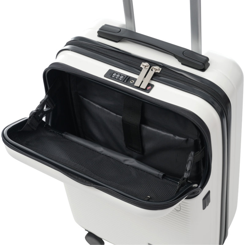 Ensemble de bagages 5 pièces avec demi-ouverture, ensemble de valise de transport rigide avec double roue pivotante, bagage de voyage léger avec port USB, serrures TSA