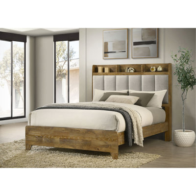 Packard Medium Oak Bookcase Bed