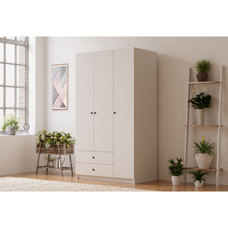 Lafroscia 3 Door Manufactured Wood Wardrobe