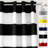 Eastcote Striped Room Darkening Grommet Curtains-1209386282-1209386283