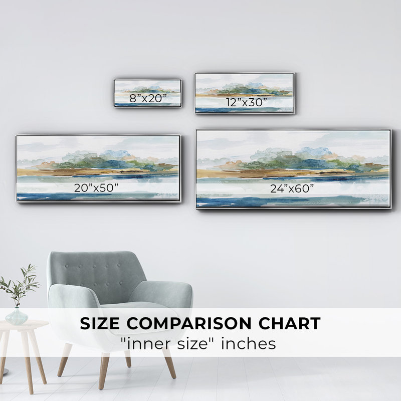 Blue Solace- Framed Canvas