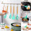 Ensemble d'ustensiles de cuisine Chef 33 pièces, ensemble de spatules antiadhésives en silicone avec support,-86180578