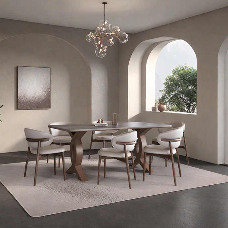 Ensemble de table de salle à manger Minimalist, H 29,53 po x L 70,87 po x l 35,43 po
