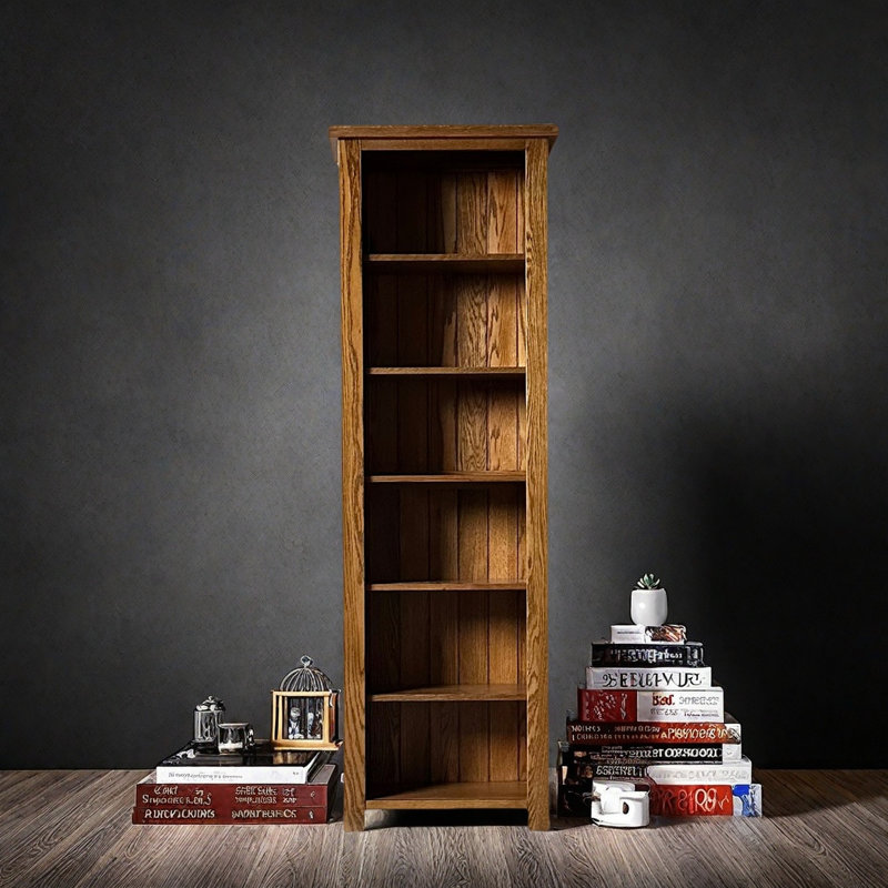 Bibliothèque rétro et classique, (6 tablettes) H 78,7 po x l 25,5 po x P 12,4 po