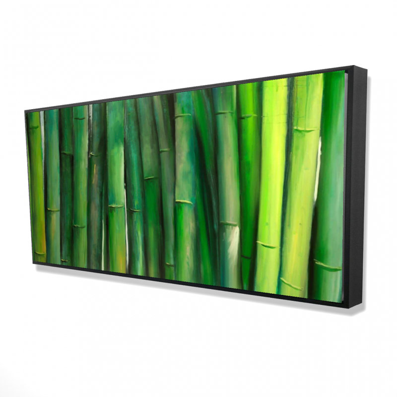 Green bamboo - 24"x48" Framed canvas