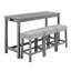 Ensemble de 4 tabourets de bar et tabourets à hauteur de comptoir, table avec prise de courant, espace de jeu pour cuisine-1157139217-1157139220-1157139222