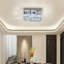 2-Light 24cm Square Crystal Celling Light
