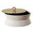 Everly Quinn Gamalier White Shagreen Round Box