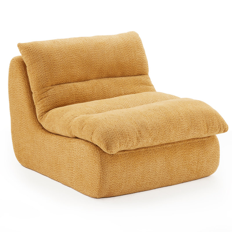 Canapé d'appoint rembourré, fauteuil moderne avec siège moelleux, canapé élégant pour le salon, la chambre à coucher ou le bureau