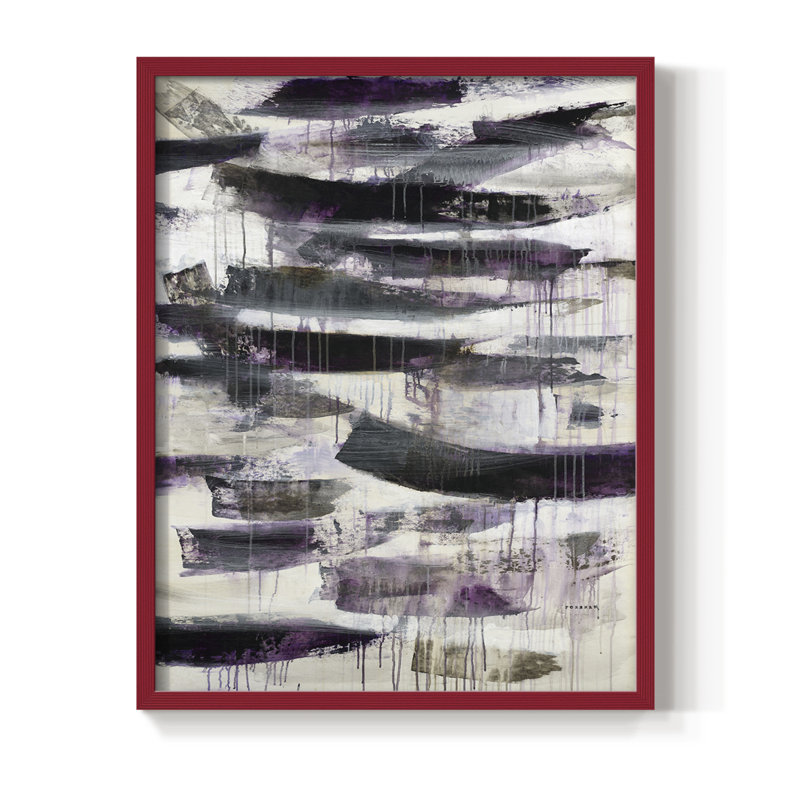Helix # 2, reproduction encadrée - bois massif, Rouge, H 10 po x l 8 po