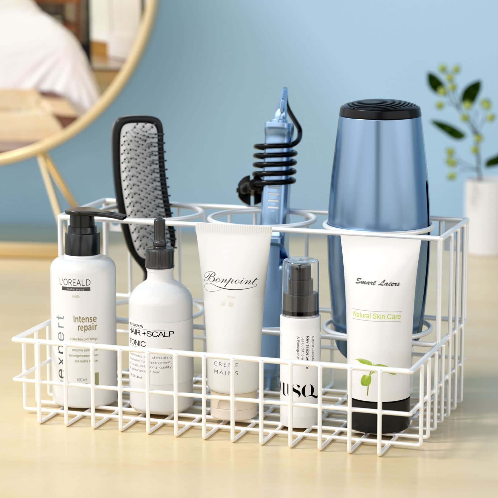 Cabinet Best Way To Store Hair Dryer Curling Iron Holder Wall Mount OVICAR  Hair Dryer Holder 3-in-1