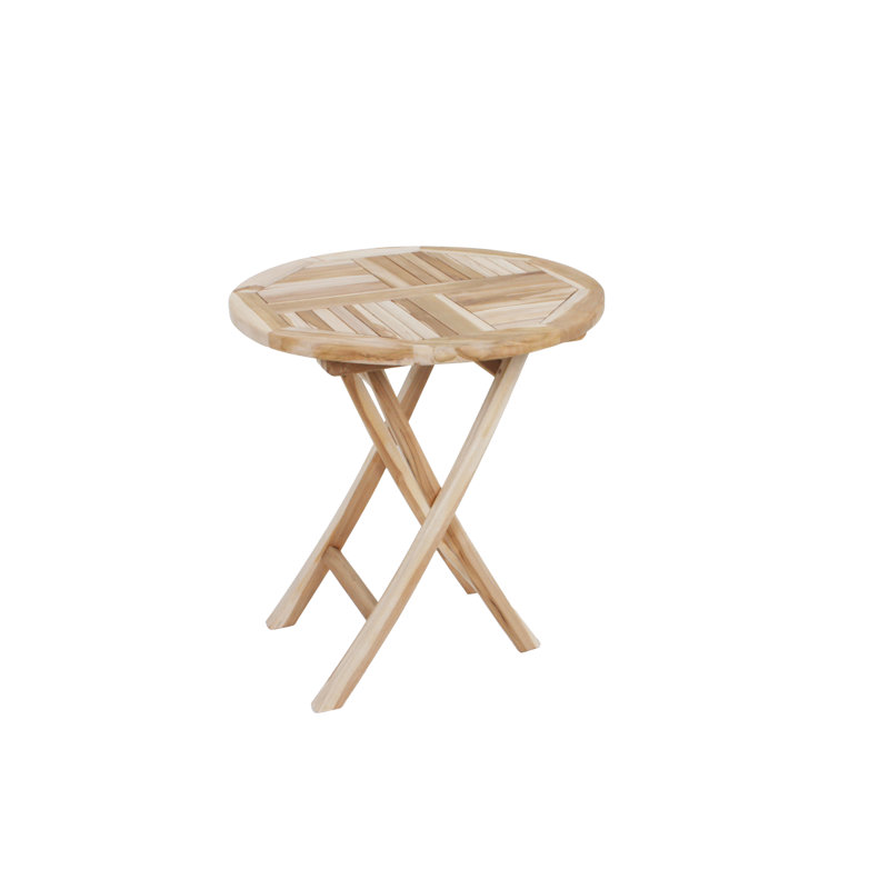 Alynia 2 - Person Teak Wood Patio Dining Set with