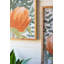  Art mural, protea encadré sous verre 27,5 "H - décoration murale botanique tropicale, ensemble de deux