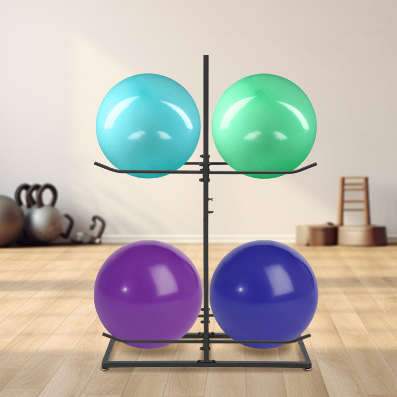 Équipement de gymnastique avec support pour balles de yoga 50,8 x 35,4 x 11,8 po