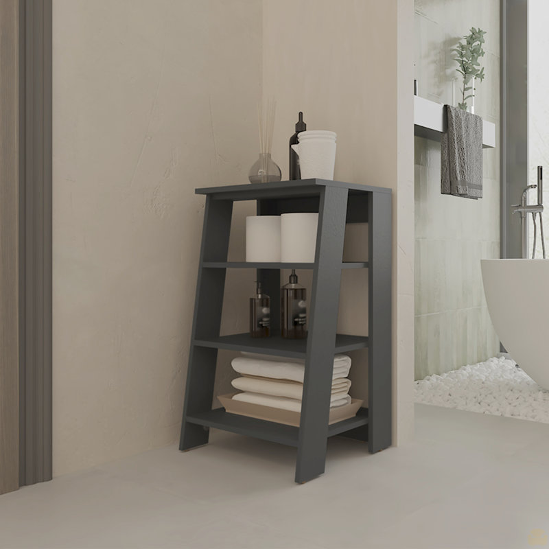 Bathroom Shelf Artesia, Bathroom, Black