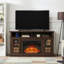Meuble télé avec foyer pour téléviseur de 65 po - foyer électrique de 23 po, centre de divertissement moderne avec rangement ouvert / fermé-140246755-147865243