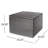 Grey Outdoor Storage Box With Resilient Iron Support, 33.07 In. Depth X Width 24.92 Height, Patio Aid Strong Frame, Deep Wide High, Solution