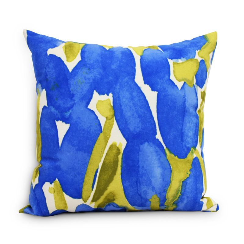 Housse et insert de coussin carré Sunset, Bleu, 20 po x 20 po, Intérieur