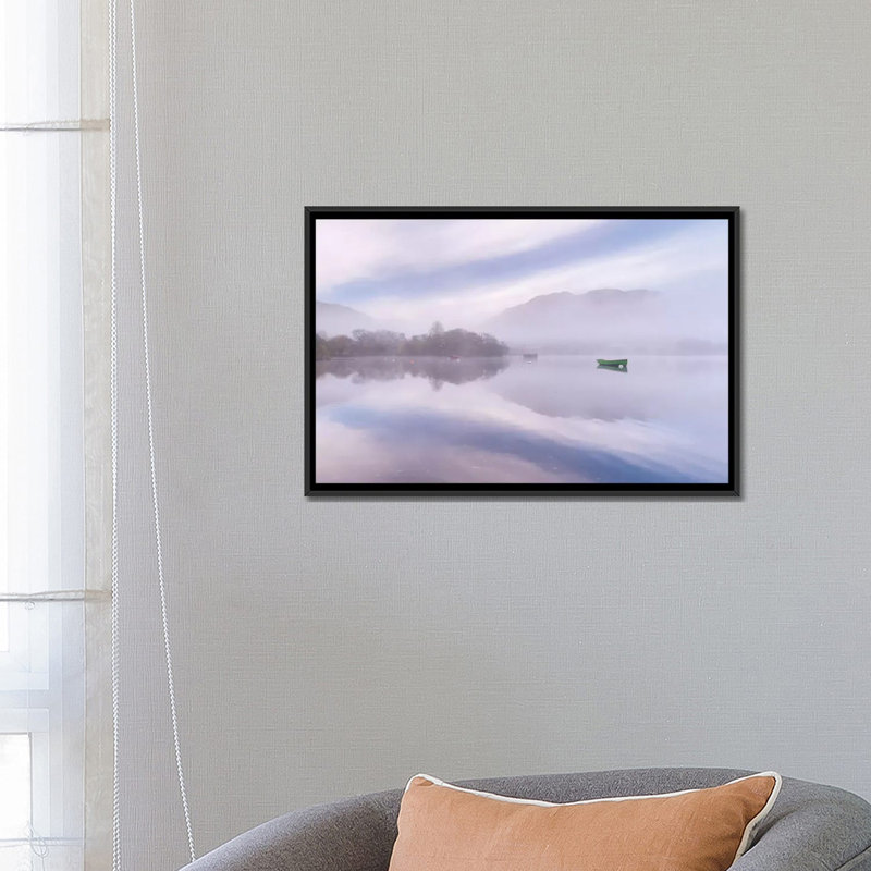 «Ullswater Morning», reproduction de photo sur toile tendue, H 18 po x l 26 po x P 1,5 po, Toile avec cadre noir